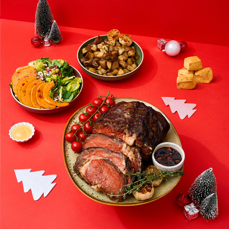 Festive Set B - Prime Beef Rib Roast Set, Pumpkin Feta Salad & Roasted Potatoes